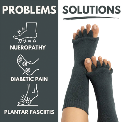 TOEALIGN™ Foot Alignment Socks — Black