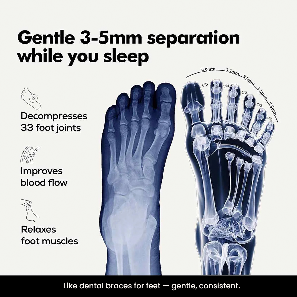 TOEALIGN™ Foot Alignment Socks — Black