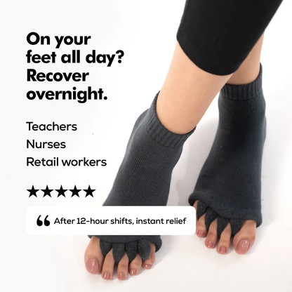 TOEALIGN™ Foot Alignment Socks — Black